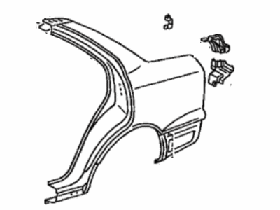 Lexus 61602-50051 Panel, Quarter, LH