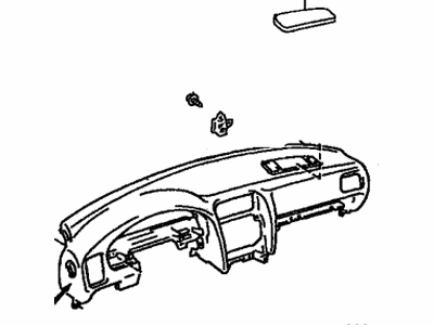 Lexus 55401-50050-C0 Pad Sub-Assy, Instrument Panel Safety