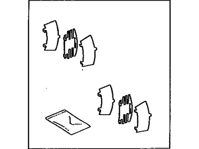 Lexus 04946-50021 Shim Kit, Anti Squeal(For Rear Disc Brake)