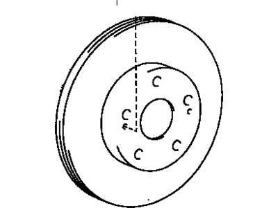 1995 Lexus LS400 Brake Disc - 43512-50130