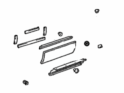 Lexus 75075-50031-H3 Moulding Sub-Assy, Rear Door, Outside RH