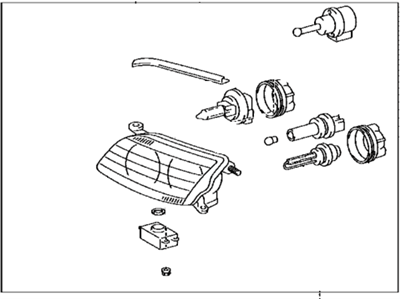 Lexus 81110-50172 Headlamp Assembly, Right