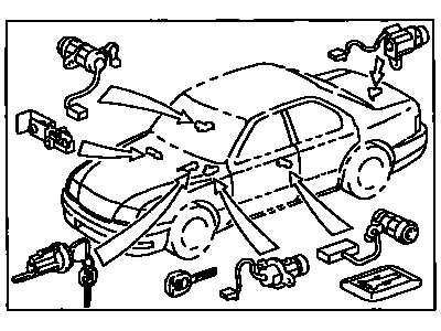 Lexus LS400 Ignition Lock Assembly - 89073-50020