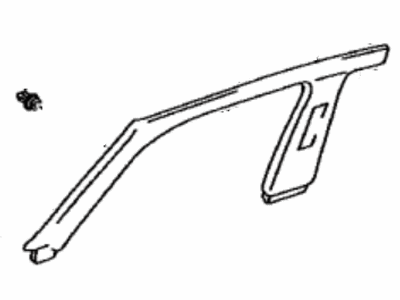 Lexus 62210-50070-G0 Garnish, Front Pillar, RH