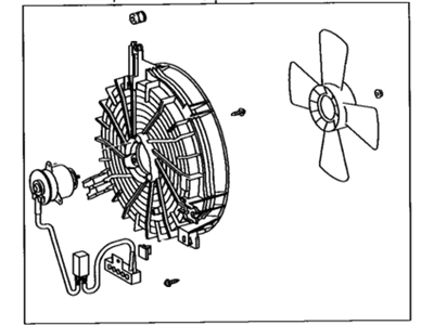 1996 Lexus LS400 Cooling Fan Assembly - 88590-50110