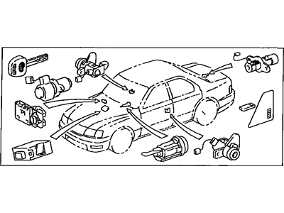 Lexus 89709-50030 Computer Set, Transponder Key