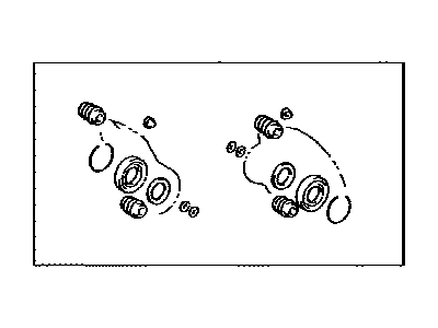 Lexus 04479-50120 Cylinder Kit, Disc Brake, Rear