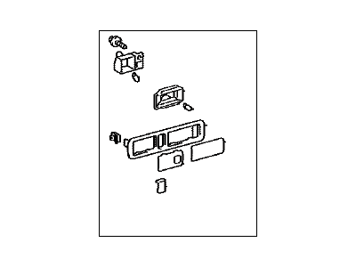 Lexus 81290-50070-A0 Lamp Assy, Rear Room, LH