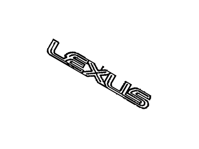 Lexus 75441-50040 Luggage Compartment Door Name Plate, No.1