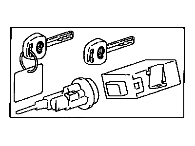 Lexus 89703-33040 Cylinder & Key Set, Ignition W/Transponder