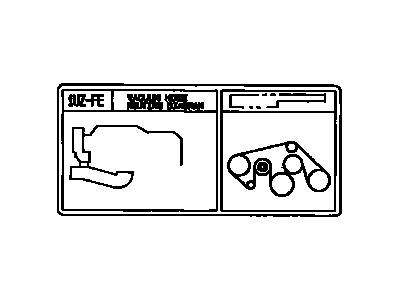 Lexus 17792-50010 Plate, Engine Vacuum Hose Information