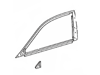 Lexus 75701-50040 Moulding Sub-Assy, Front Door Belt, RH