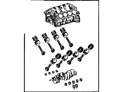 Lexus 11400-50120 Block Assy, Short