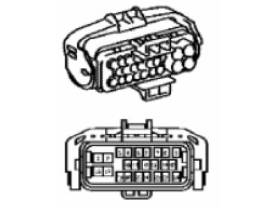 Lexus 90980-11893 Housing, Connector F