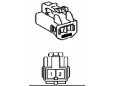 Lexus 90980-10860 Housing, Connector F