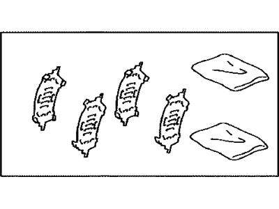 Lexus 04945-0E020 Shim Kit, Anti Squeal, Front