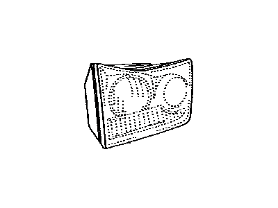 Lexus 81591-0E010 Lens And Body, Rear Lamp, LH