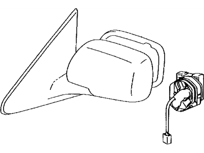 Lexus 87940-0E011-B3 Mirror Assy, Outer Rear View, LH