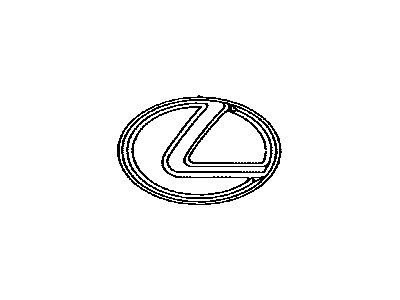 Lexus 75311-0E010 Radiator Grille Emblem (Or Front Panel)