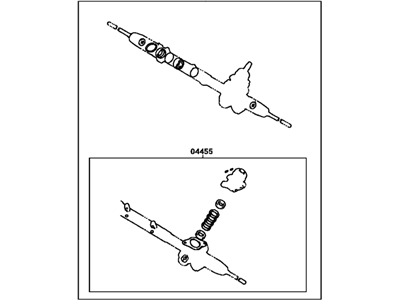 Lexus 04445-08030 Gasket Kit, Power Steering Gear(For Rack & Pinion)