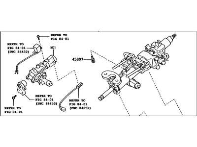 Lexus 45250-0E011 Column Assy, Steering