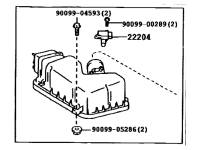 Lexus 17705-0P063 Cap Sub-Assy, Air Cleaner