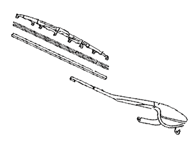 Lexus 85210-0E010 Arm & Blade Assy, Front Wiper, RH