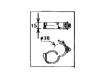 Lexus 82711-08020 Clamp, Wiring Harness