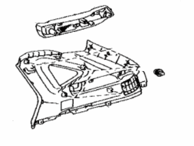 Lexus 62470-0E020-B1 Garnish Assy, Roof Side, Inner RH