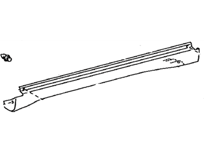 Lexus 75860-0E010 Moulding Assy, Body Rocker Panel, LH