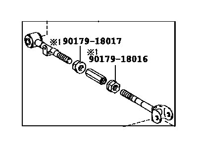 Lexus RX400h Suspension Strut Rod - 48740-48090