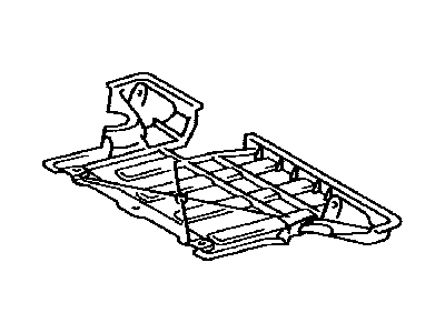 Lexus 51442-0E010 Rear Lower Engine Under Cover, No.2