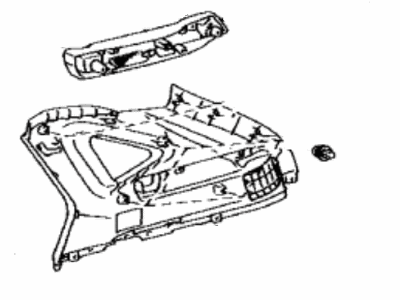 Lexus 62480-0E010-A0 Garnish Assy, Roof Side, Inner LH