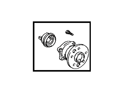 Lexus 42460-0E010 Rear Axle Hub & Bearing Assembly, Left