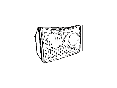 Lexus 81581-0E010 Lens And Body, Rear Lamp, RH