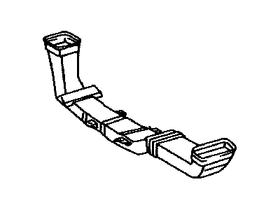 Lexus 58861-0E010 Duct, Console Box, NO.1