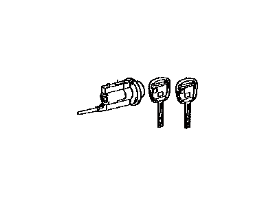 Lexus 69057-0E010 Cylinder & Key Set, Ignition Switch Lock