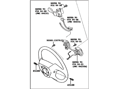 2009 Lexus RX350 Steering Wheel - 45100-0E031-E0