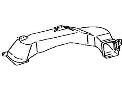 Lexus 55846-0E010 Duct, Heater To Register, NO.4