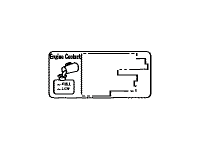 Lexus 11296-27020 Label, Engine Service Information