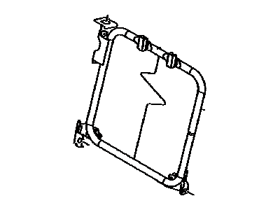 Lexus 71017-60510 Frame Sub-Assy, Rear Seat Back, RH