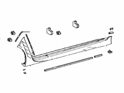 Lexus 75850-30460-B4 MOULDING Assembly, Body