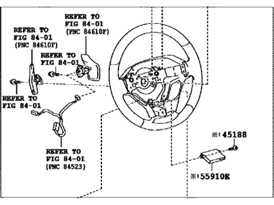 Lexus 45100-30F90-C0 Steering Wheel Assembly