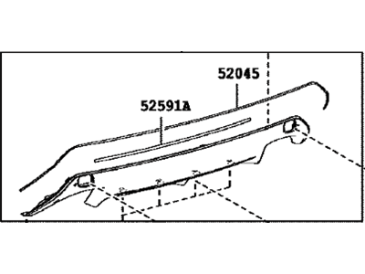 Lexus 52108-30100 Extension Sub-Assembly