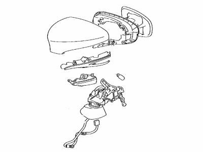 Lexus 87940-30J30-B0 Mirror Assembly, Outer R