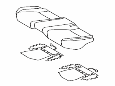 Lexus 71075-30J40-B1 Rear Seat Cushion Cover Sub-Assembly (For Bench Type)