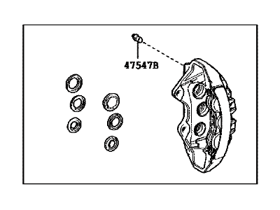 Lexus RC F Brake Caliper - 47730-0W180