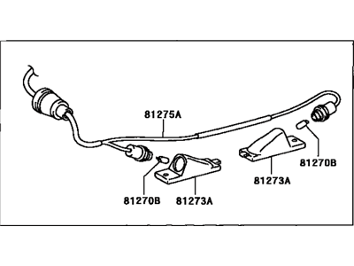 Lexus 81270-48010 Lamp Assy, License Plate