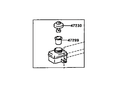 Lexus 47220-48010 Reservoir Sub-Assy, Brake Master Cylinder