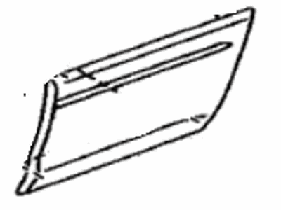 Lexus 75741-48900-E2 Moulding, Rear Door, Outside RH